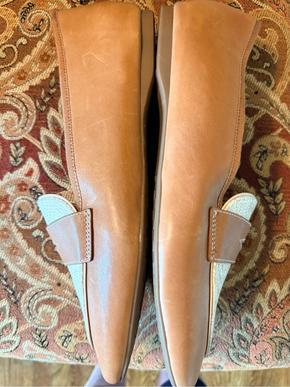 Birdies The Vesper. Slip on. 100% leather. Rubber sole. Cappuccino Raffia. 9.5 - Picture 8 of 12